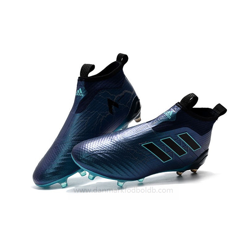 Adidas Ace 17+ Purecontrol FG Fodboldstøvler Herre – Blå Sort